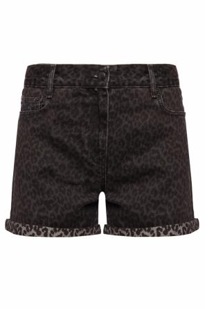 Leopard print denim shorts, zdjęcie 1 Leopard print denim shorts od McQ Alexander McQueen